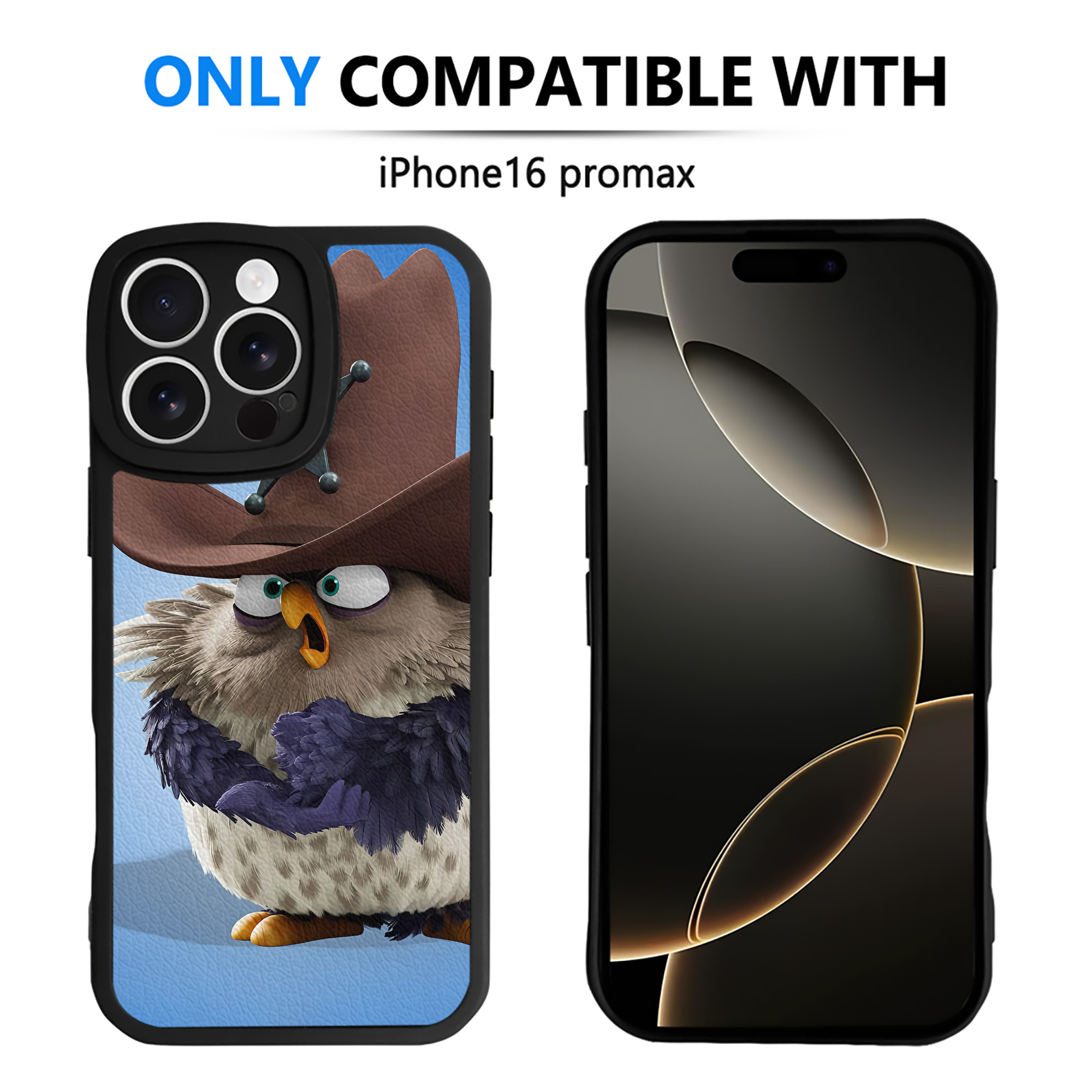 （画像用） Angry Birds アングリーバード 【iPhone 16シリーズ対応】シリコンスマホケース（レザー調） 材質：シリコン